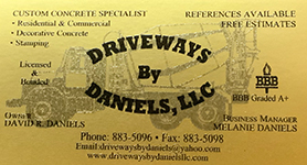 Driveways By Daniels, LLC